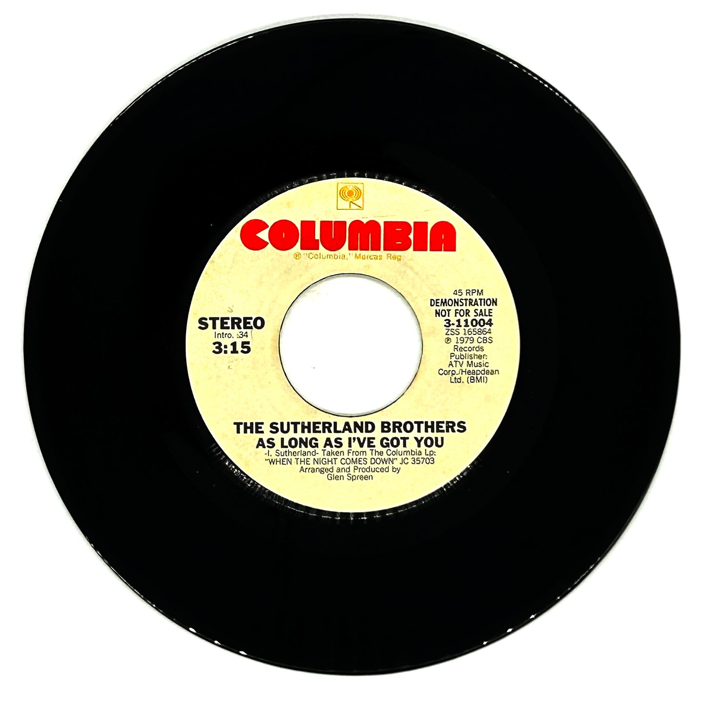 Sutherland Brothers, The : AS LONG AS I'VE GOT YOU/ AS LONG AS I'VE GOT YOU