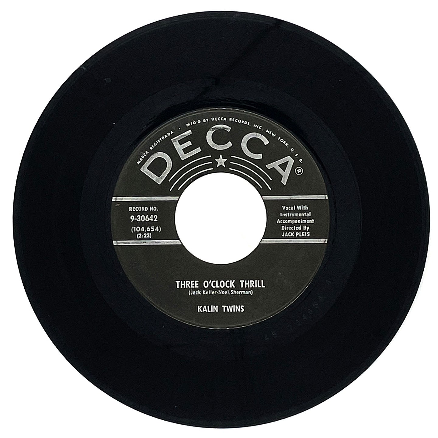 Kalin Twins : THREE O'CLOCK THRILL/ WHEN