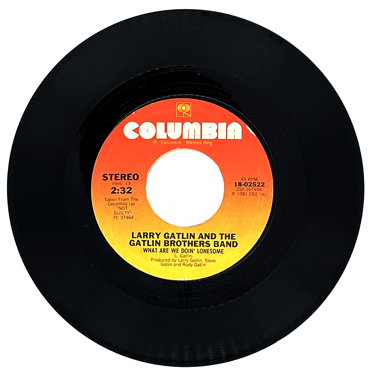 Larry Gatlin And The Gatlin Brothers Band :  WHAT ARE WE DOIN' LONESOME/ YOU WOULDN'T KNOW LOVE