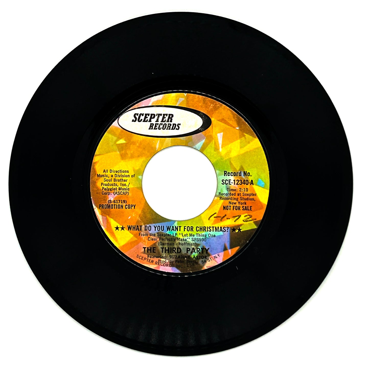 Third Party, The feat. Susan Astor : WHAT DO YOU WANT FOR CHRISTMAS?/ The Third Party : EVERYBODY