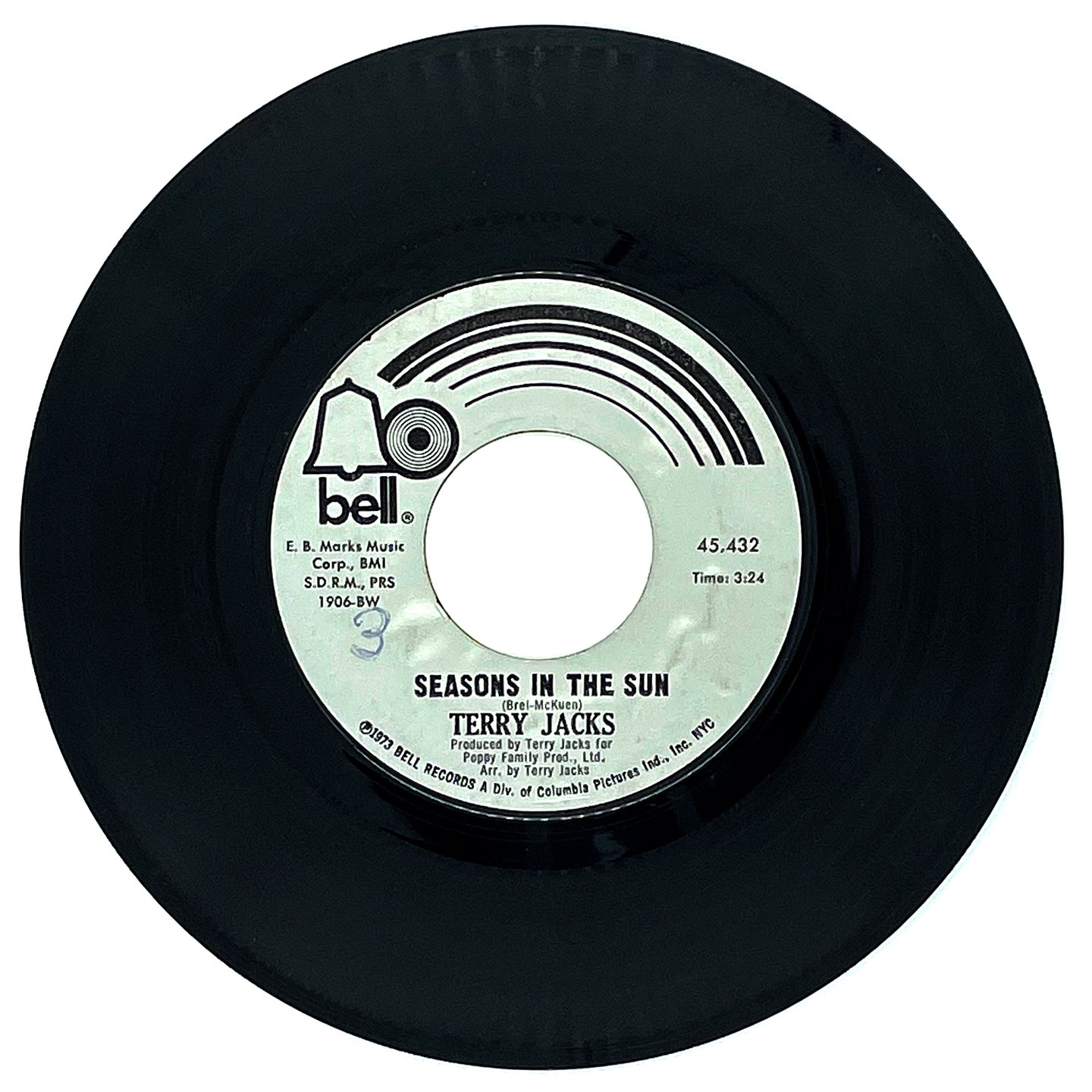 Terry Jacks : SEASONS IN THE SUN/ PUT THE BONE IN