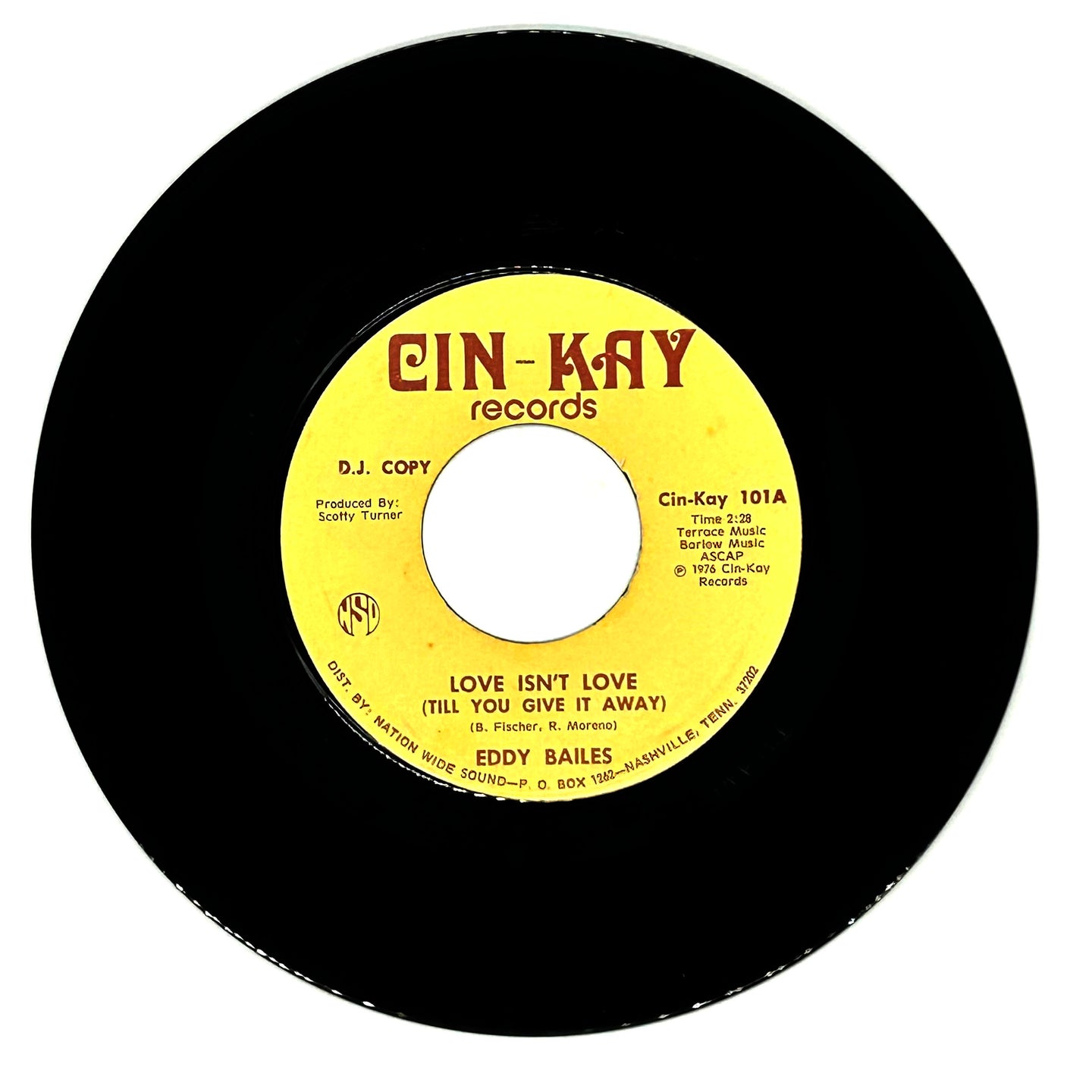 Eddy Bailes : LOVE ISN'T LOVE (TILL YOU GIVE IT AWAY)/ HOUSTON