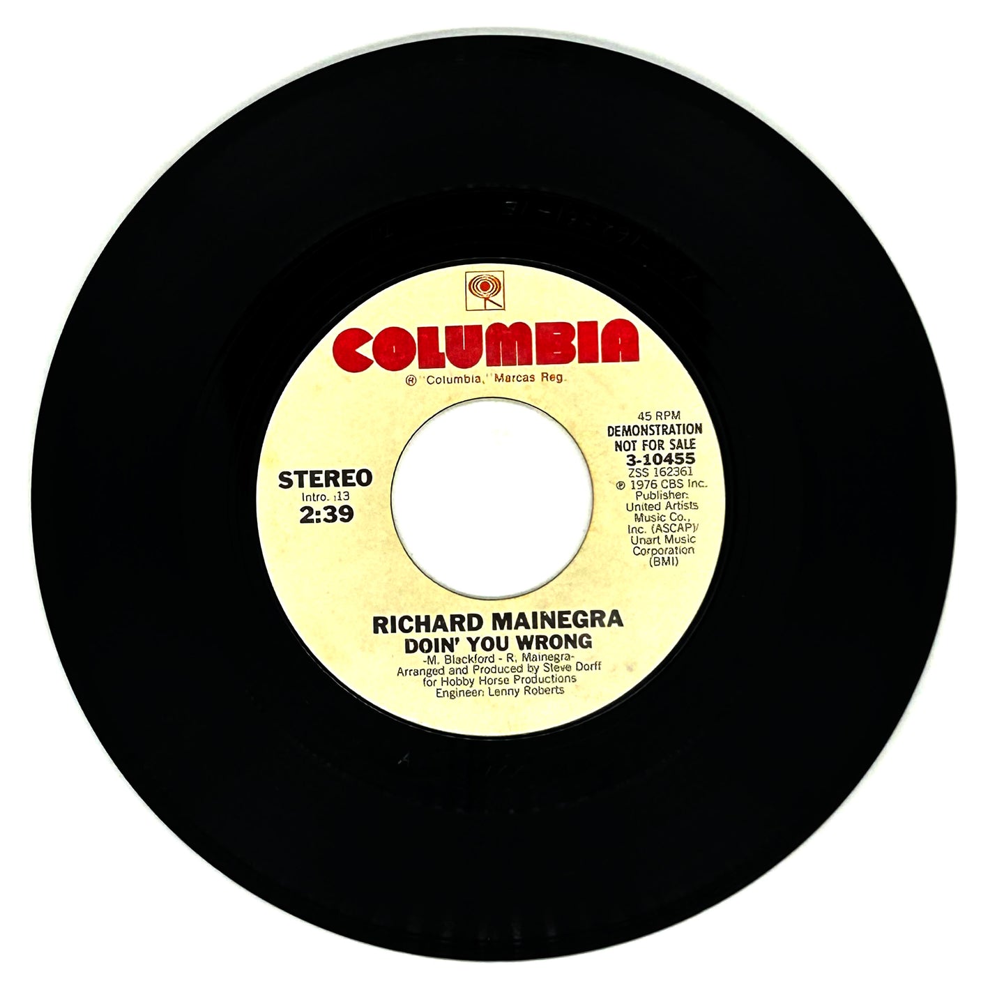 Richard Mainegra : DOIN' YOU WRONG/ DOIN' YOU WRONG