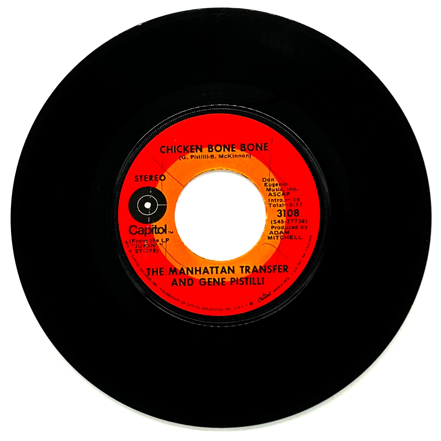 Manhattan Transfer, The And Gene Pistilli : CHICKEN BONE BONE/ JAVA JIVE