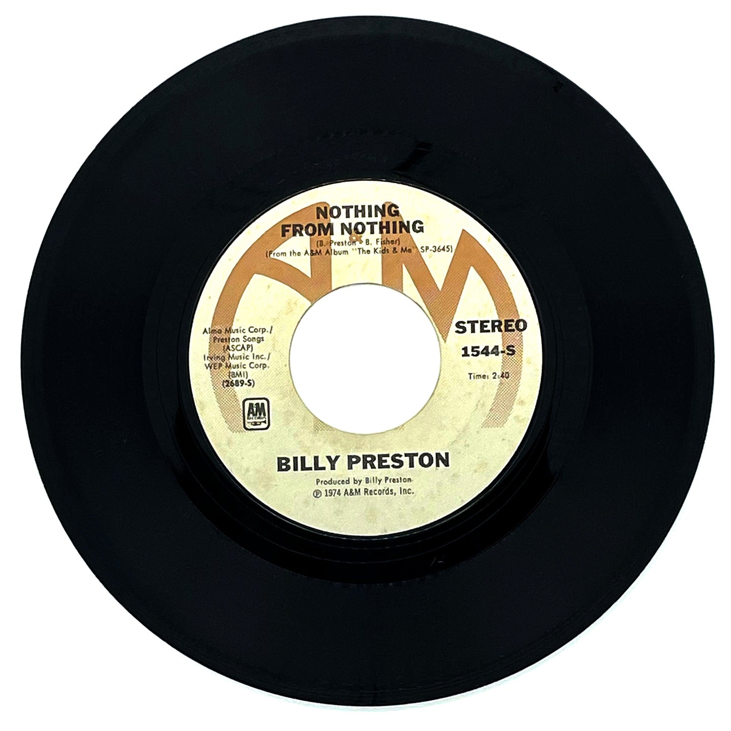 Billy Preston : NOTHING FROM NOTHING/ MY SOUL IS MY WITNESS