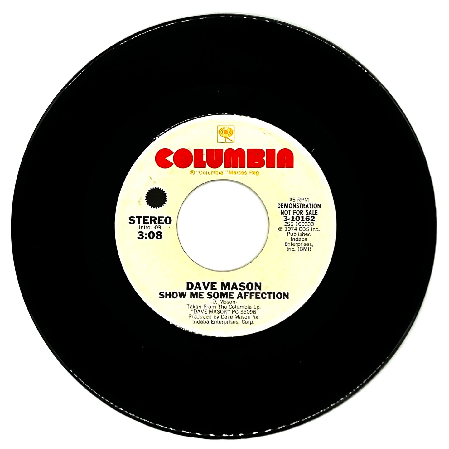 Dave Mason : SHOW ME SOME AFFECTION/ SHOW ME SOME AFFECTION