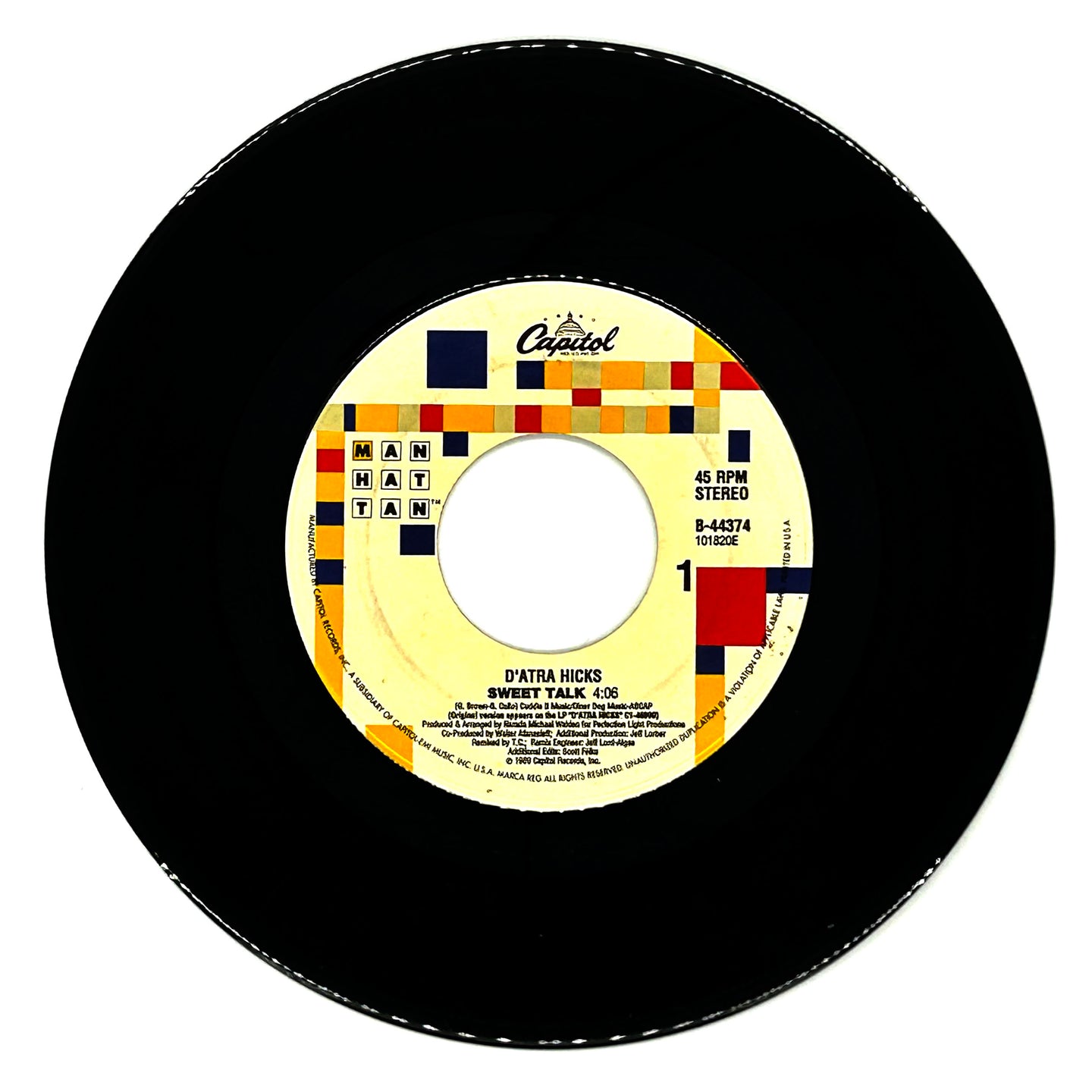 D'Atra Hicks : SWEET TALK/ SWEET TALK (INSTRUMENTAL)