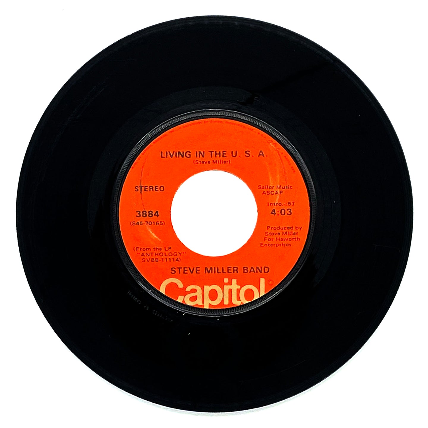 Steve Miller Band : LIVING IN THE U.S.A./ KOW KOW CALQULATOR