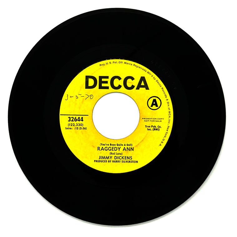 Jimmy Dickens : (YOU'VE BEEN QUITE A DOLL) RAGGEDY ANN/ (YOU'VE BEEN QUITE A DOLL) RAGGEDY ANN
