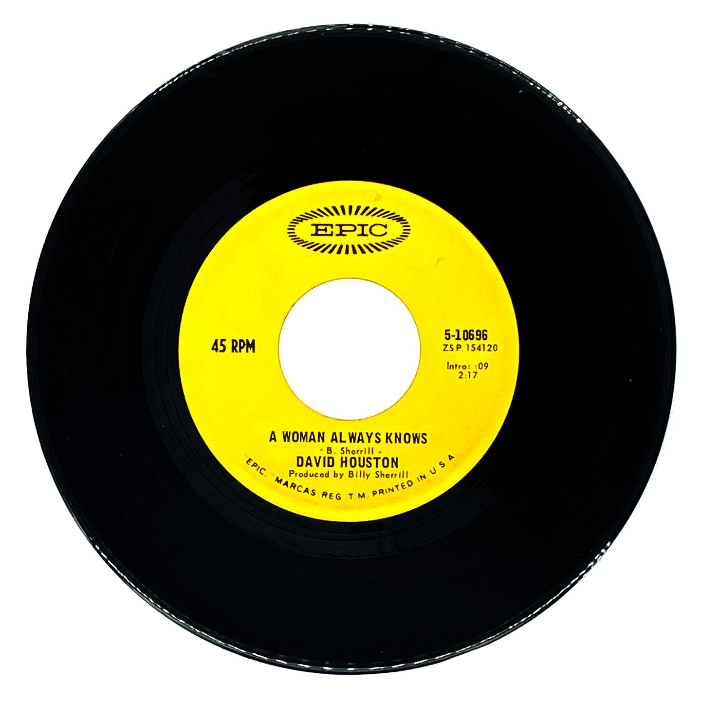 David Houston : A WOMAN ALWAYS KNOWS/ THE REST OF MY LIFE