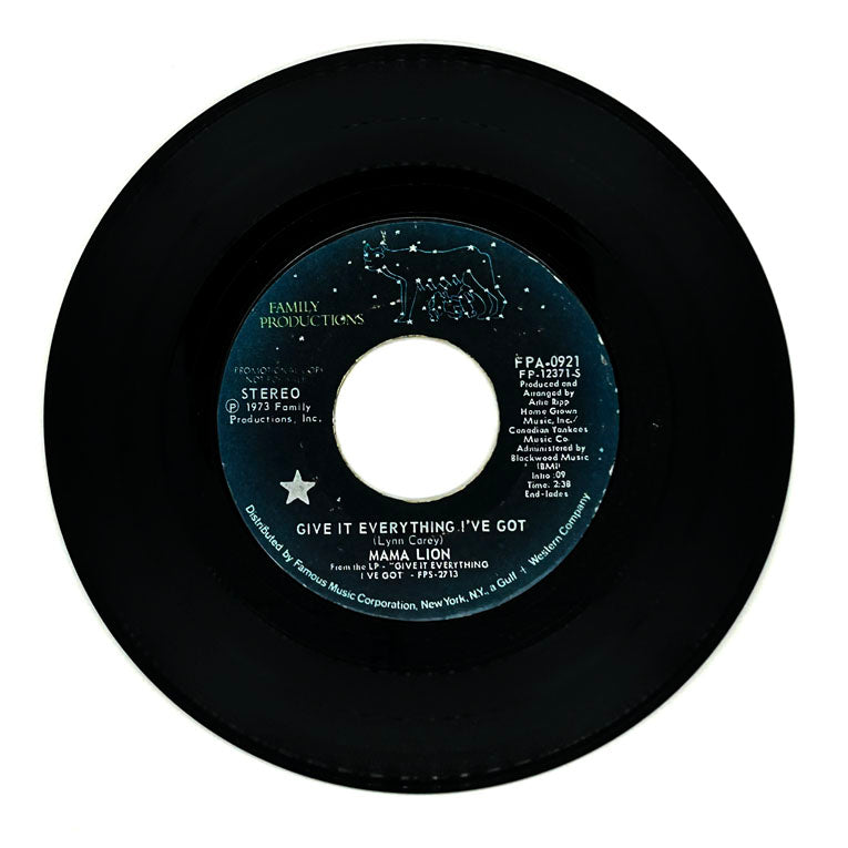 Mama Lion : GIVE IT EVERYTHING I'VE GOT/ GIVE IT EVERYTHING I'VE GOT
