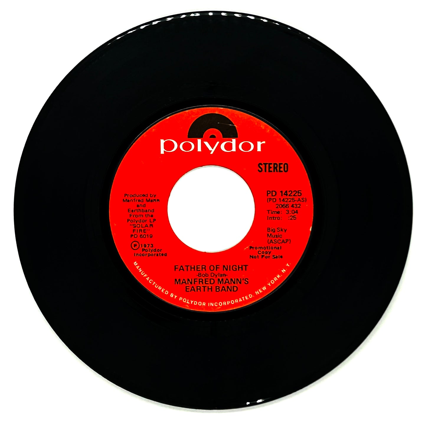 Manfred Mann's Earth Band : FATHER OF NIGHT/ FATHER OF NIGHT