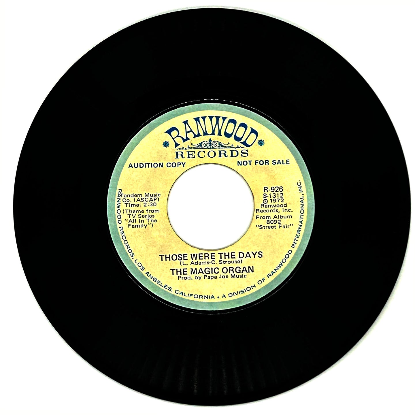 Magic Organ, The : THOSE WERE THE DAYS/ IT'S A SMALL WORLD