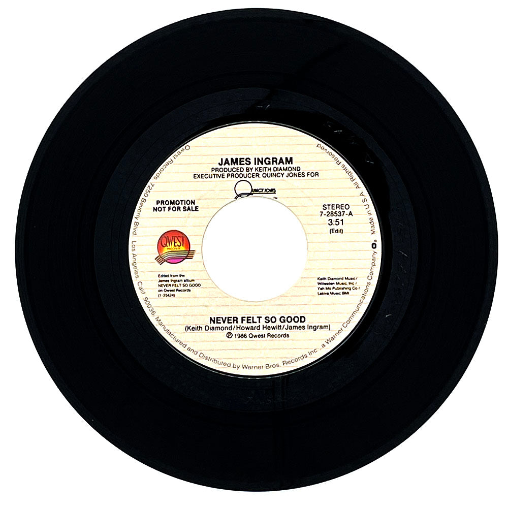 James Ingram : NEVER FELT SO GOOD (EDIT)/ NEVER FELT SO GOOD (EDIT)