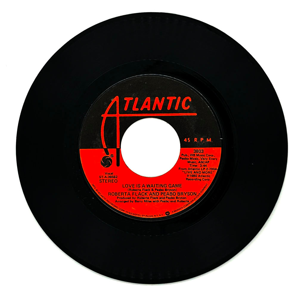 Roberta Flack and Peabo Bryson : LOVE IS A WAITING GAME/ MORE THAN EVERYTHING