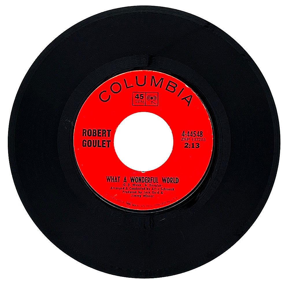 Robert Goulet : WHAT A WONDERFUL WORLD/ I DON'T WANT TO HURT YOU ANYMORE