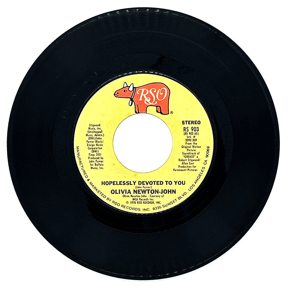 Olivia Newton-John : HOPELESSLY DEVOTED TO YOU/ LOVE IS A MANY SPLENDORED THING (INSTRUMENTAL)