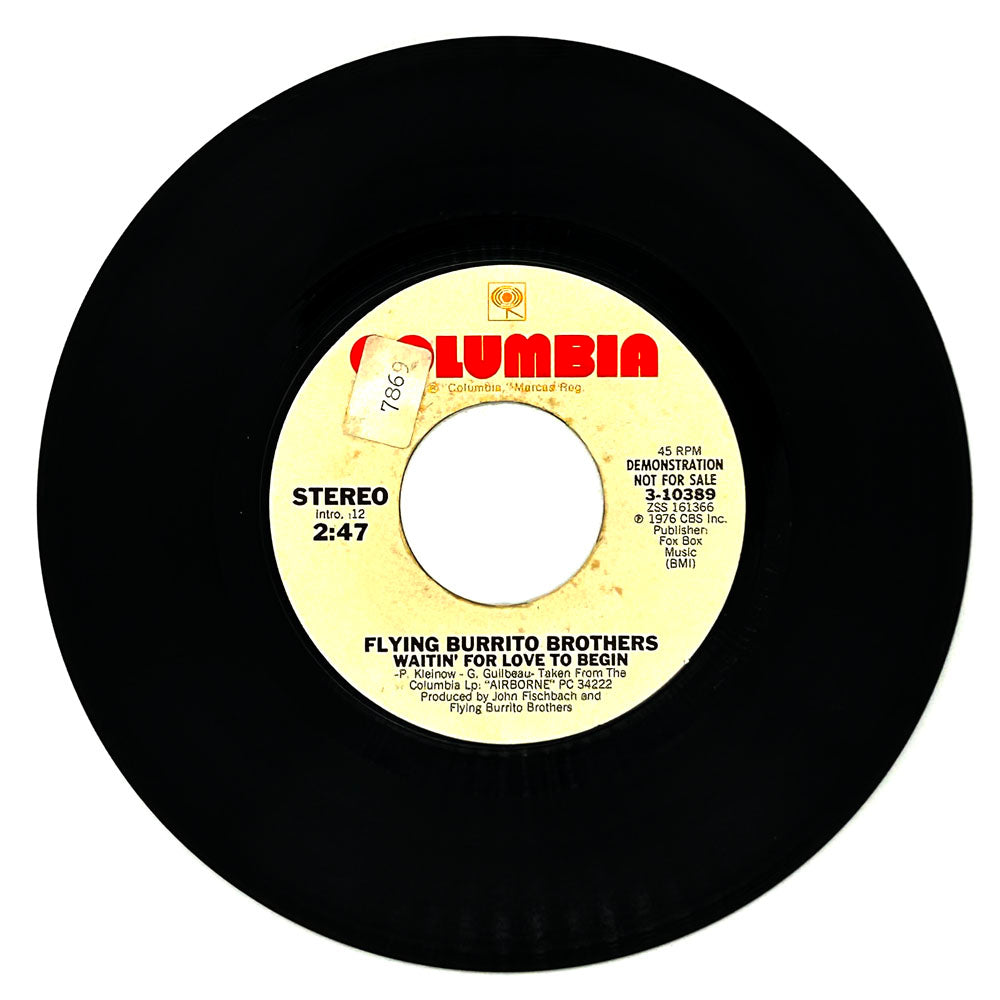 Flying Burrito Brothers : WAITIN' FOR LOVE TO BEGIN/ WAITIN' FOR LOVE TO BEGIN