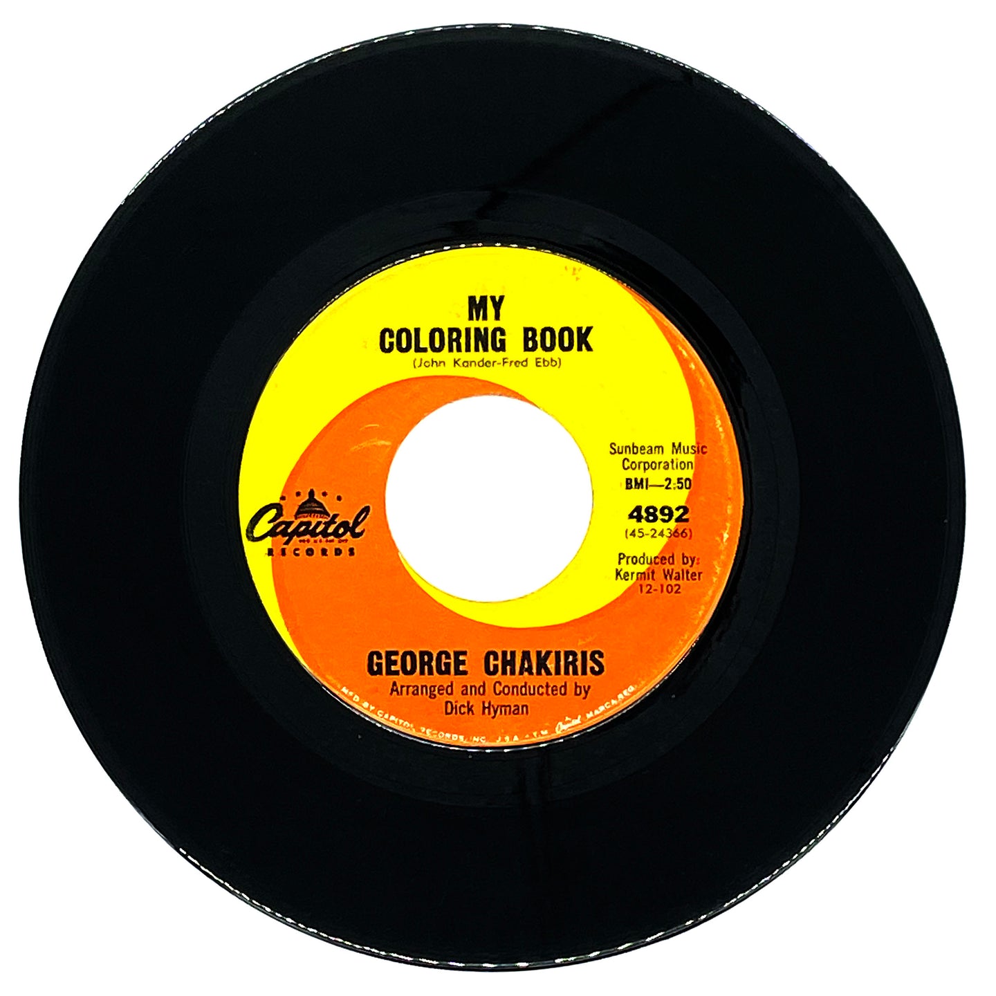 George Chakiris : MY COLORING BOOK/ I'VE GOT YOUR NUMBER