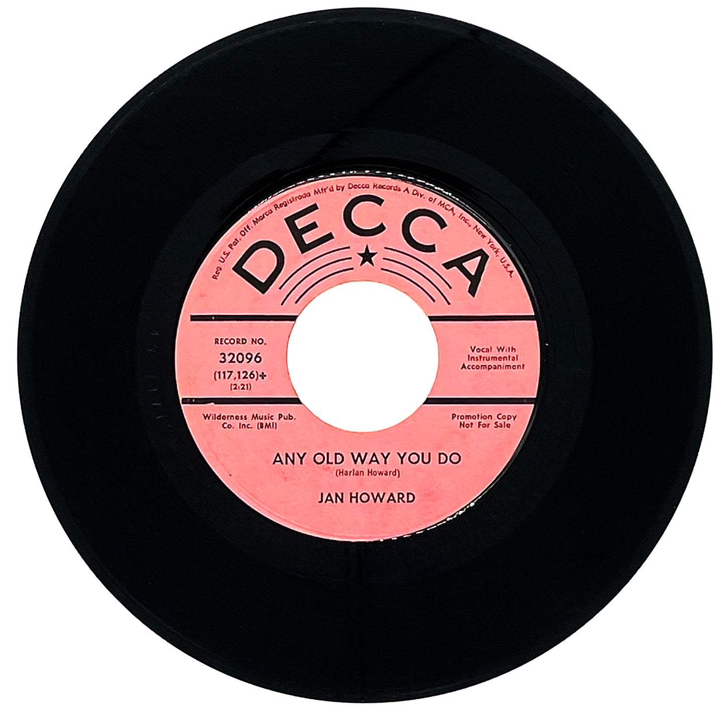 Jan Howard : ANY OLD WAY YOU DO/ YOUR OLE HANDY MAN