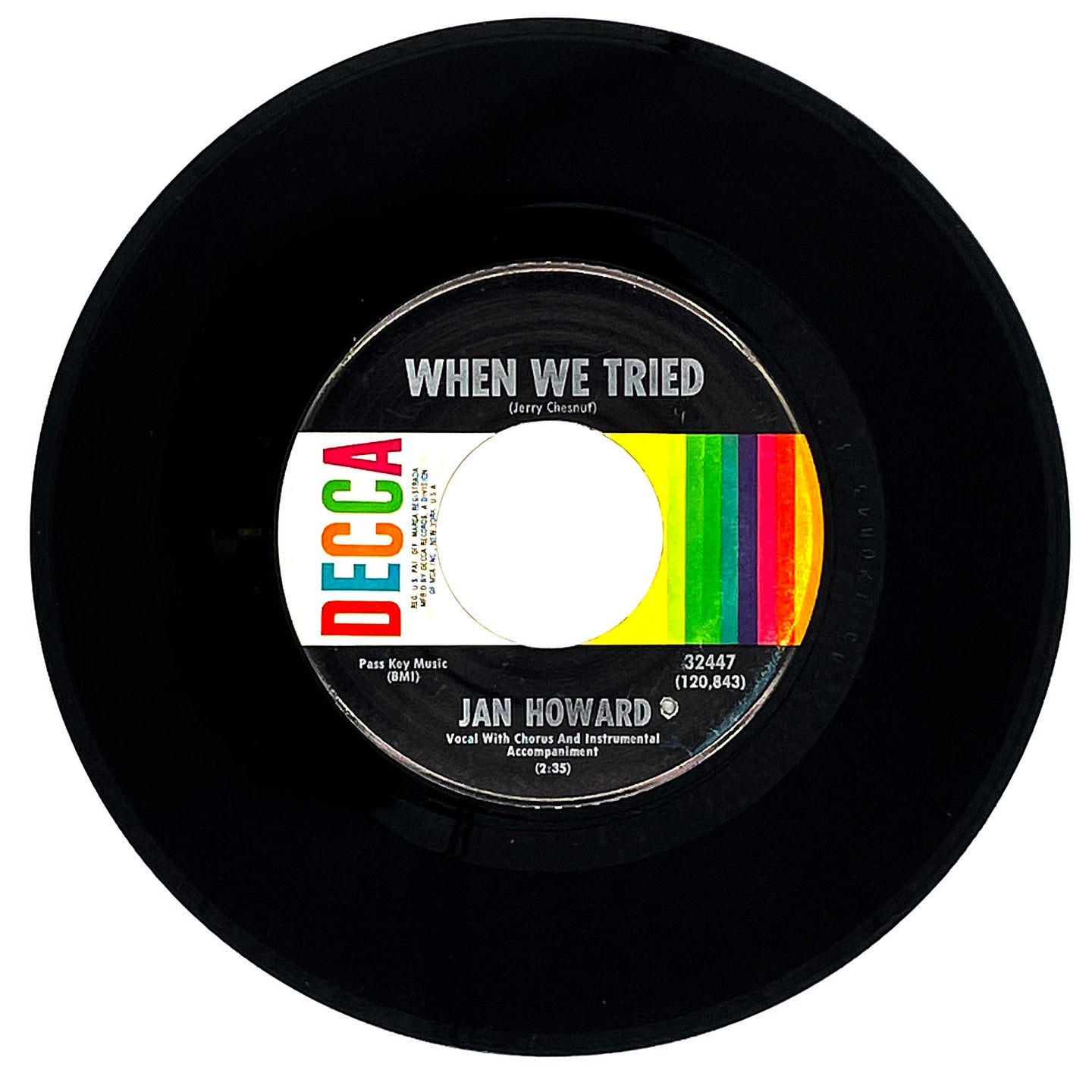 Jan Howard : WHEN WE TRIED/ I HURT ALL OVER