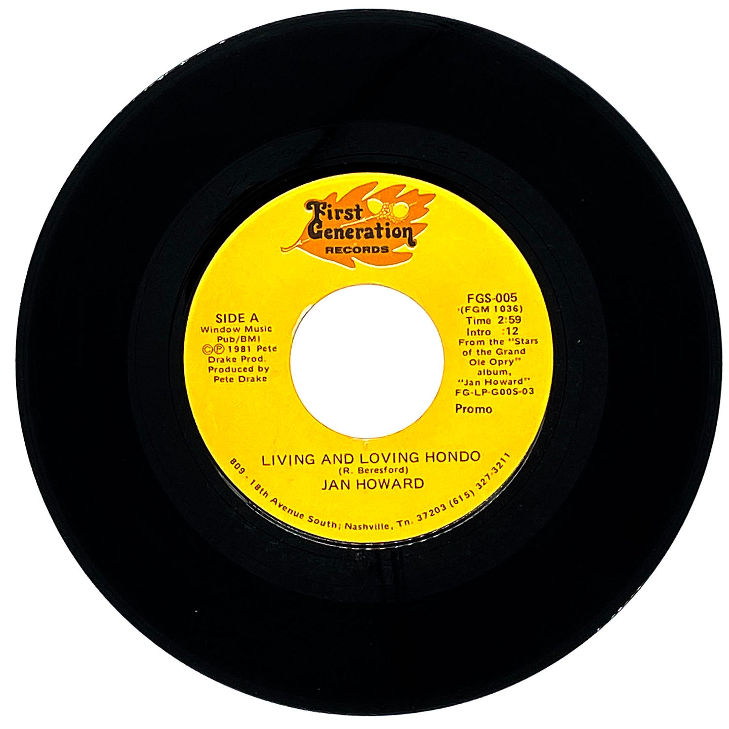 Jan Howard : LIVING AND LOVING HONDO/ THE ONE YOU SLIP AROUND WITH