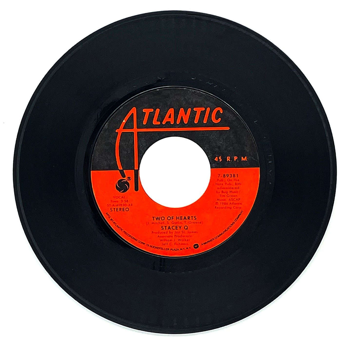 Stacey Q : TWO OF HEARTS/ DANCING NOWHERE