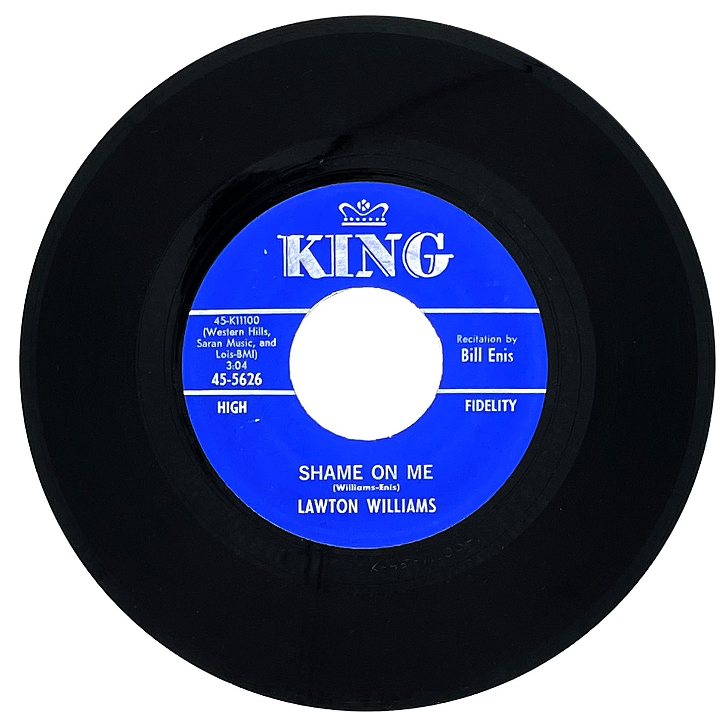 Lawton Williams : SHAME ON ME/ LUCKY HEART