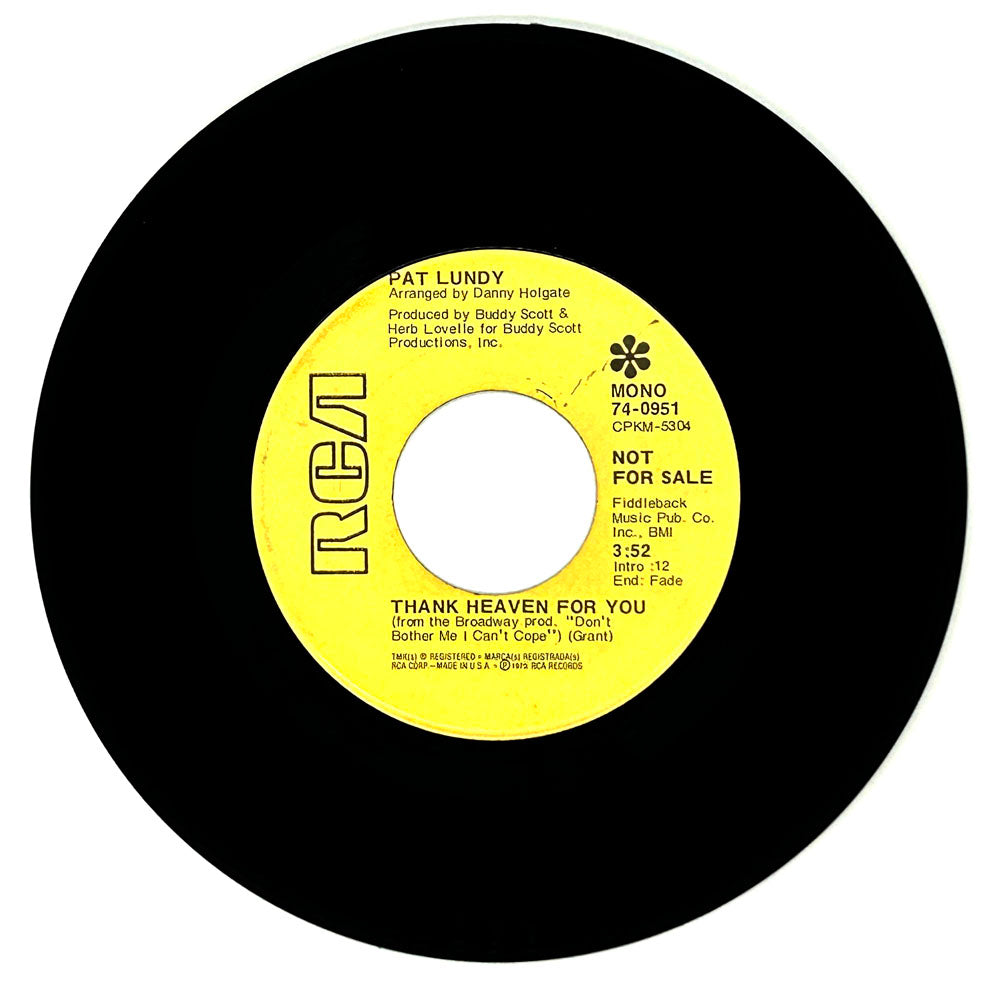 Pat Lundy : THANK HEAVEN FOR YOU/ HE'S THE FATHER OF MY CHILDREN