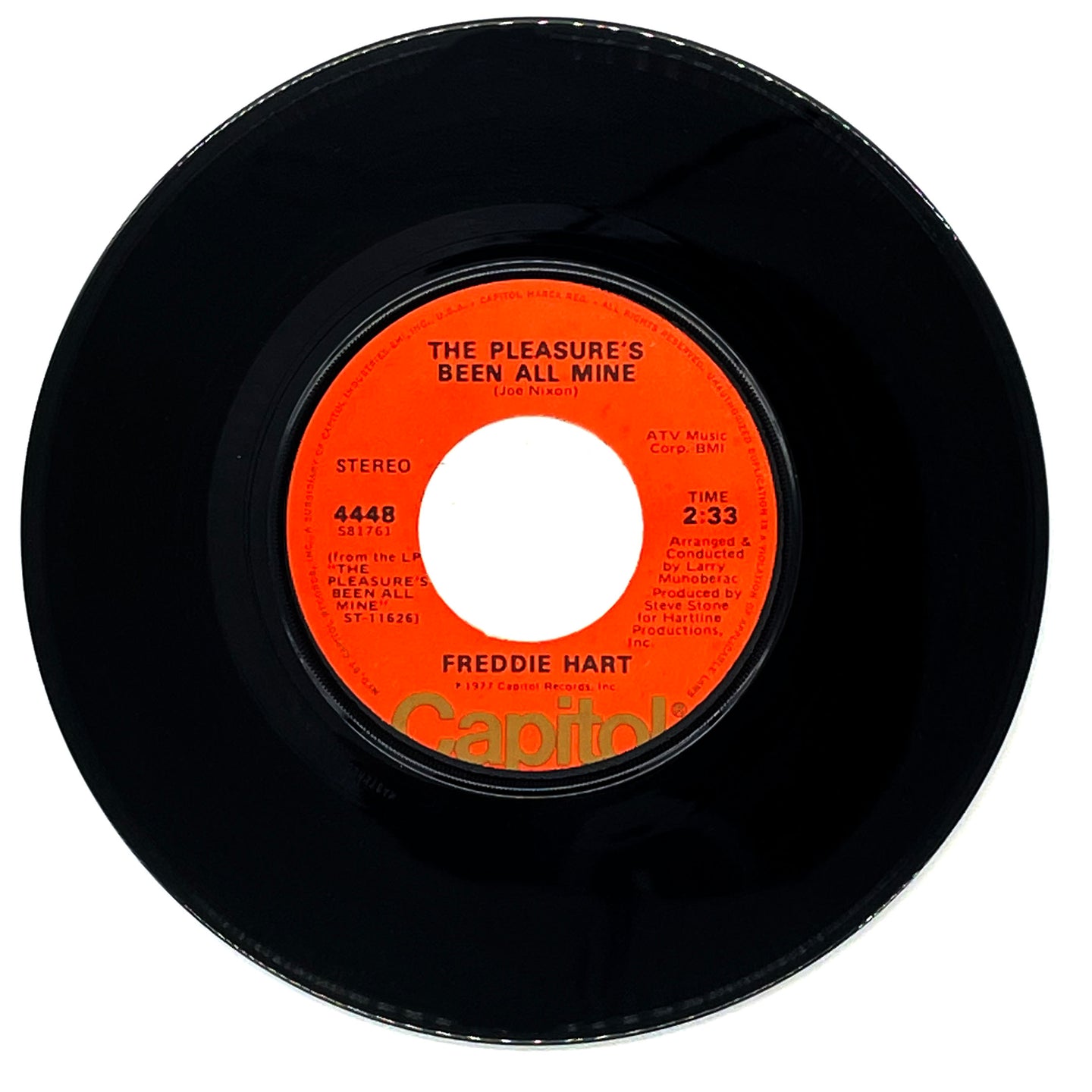 Freddie Hart : THE PLEASURE'S BEEN ALL MINE/ IT'S HEAVEN LOVING YOU