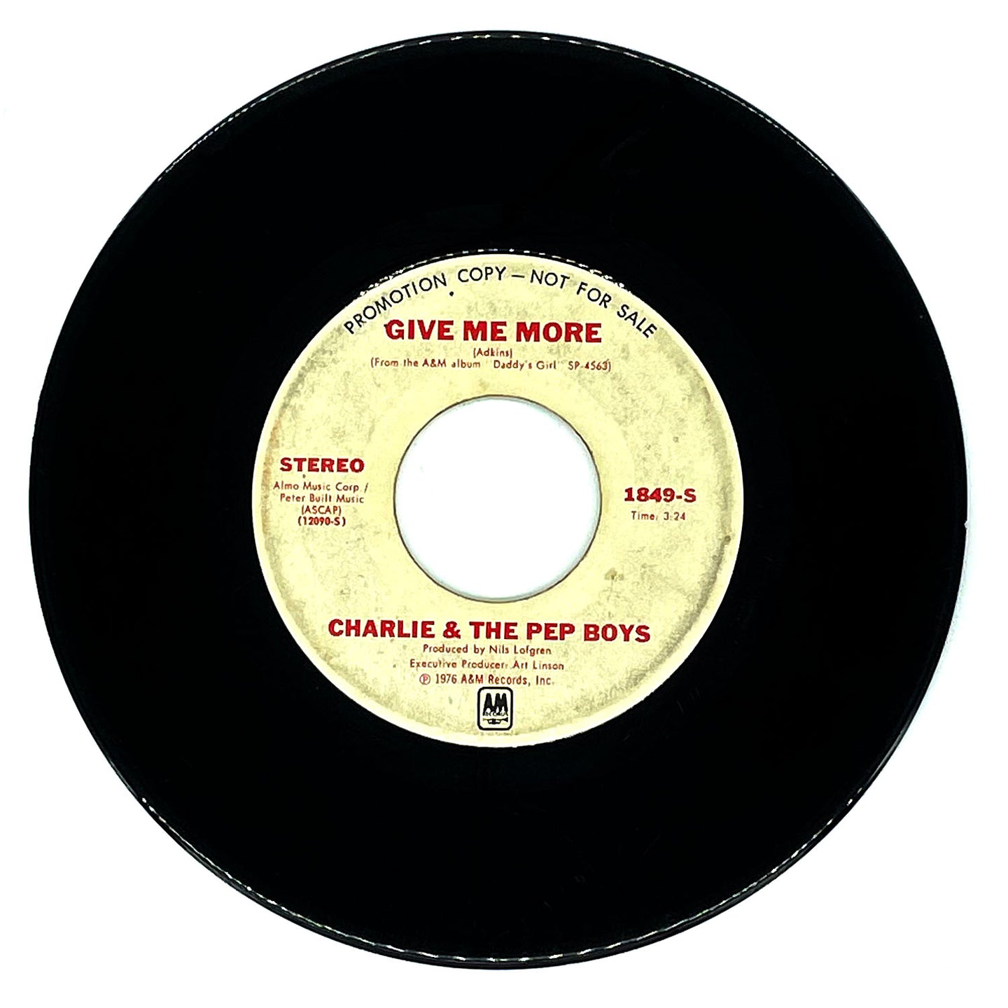 Charlie & The Pep Boys : GIVE ME MORE/ GIVE ME MORE