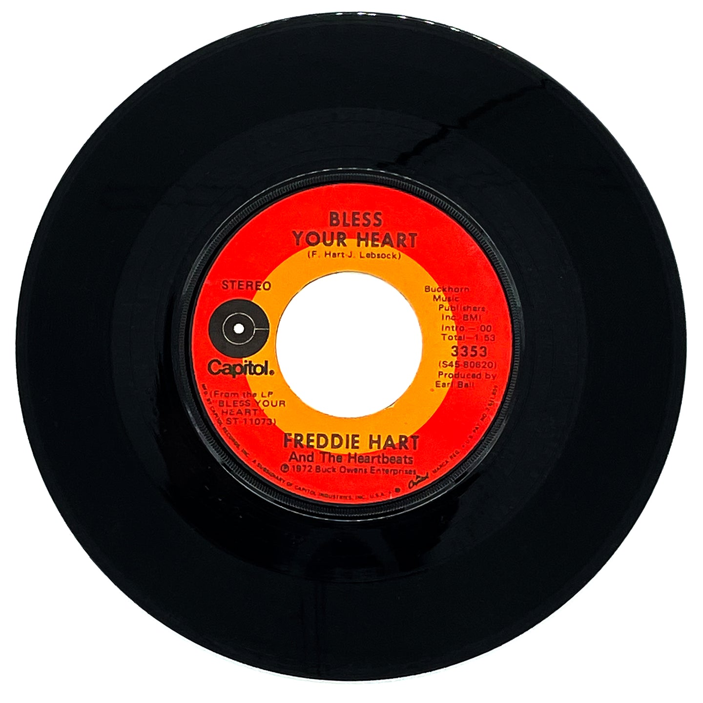 Freddie Hart And The Heartbeats : BLESS YOUR HEART/ CONSCIENCE MAKES COWARDS