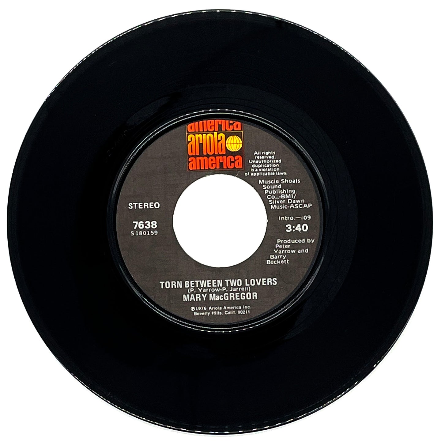 Mary Macgregor : TORN BETWEEN TWO LOVERS/ I JUST WANT TO LOVE YOU