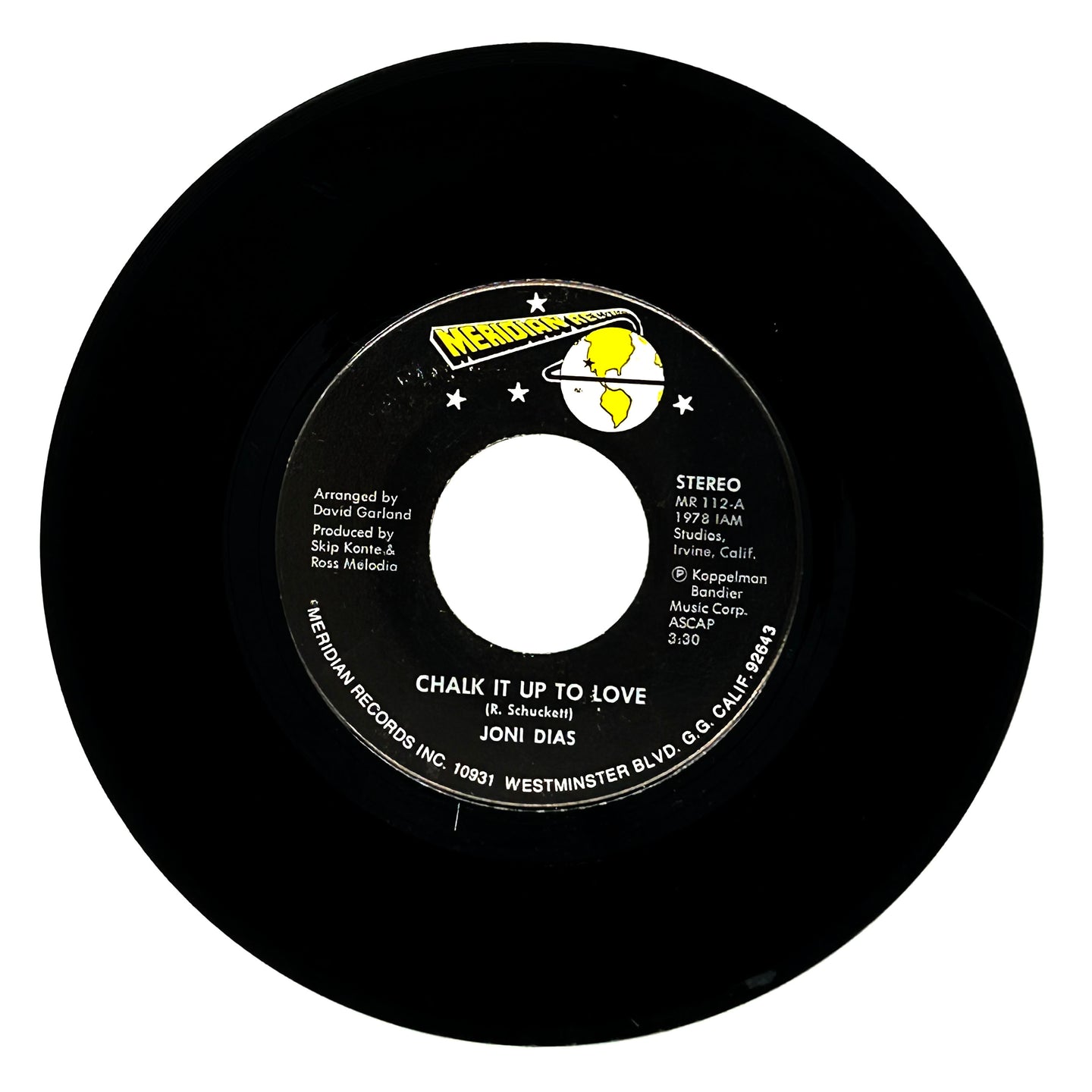 Joni Dias : CHALK IT UP TO LOVE/ NOBODY'S FOOL