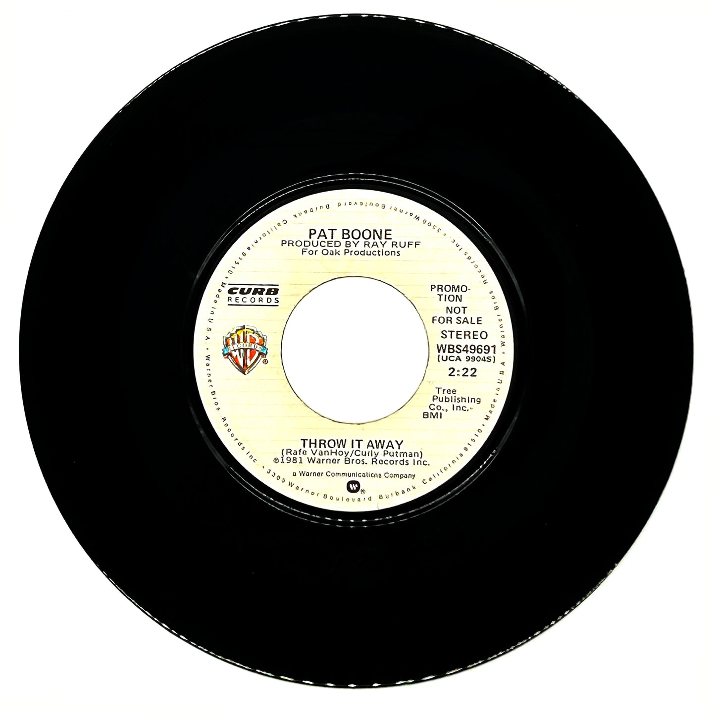 Pat Boone : THROW IT AWAY/ THROW IT AWAY