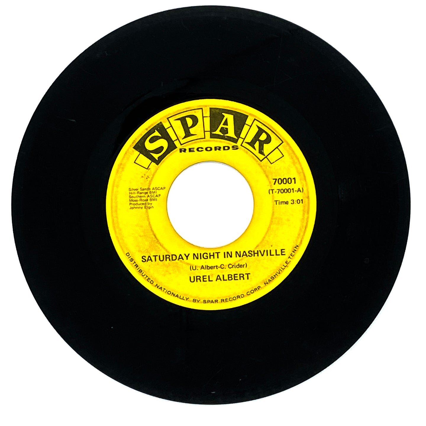 Urel Albert : SATURDAY NIGHT IN NASHVILLE/ SWEET AND LOVELY