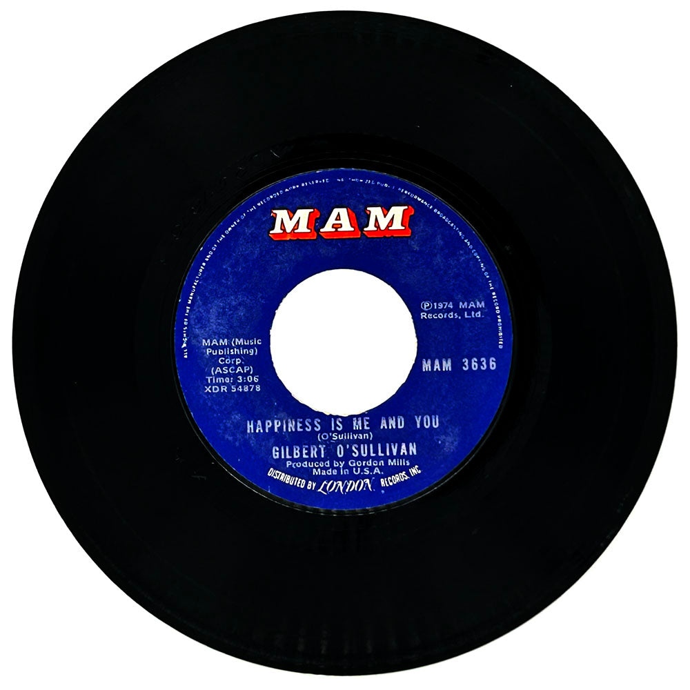 Gilbert O'Sullivan : HAPPINESS IS ME AND YOU/ BREAKFAST DINNER AND TEA
