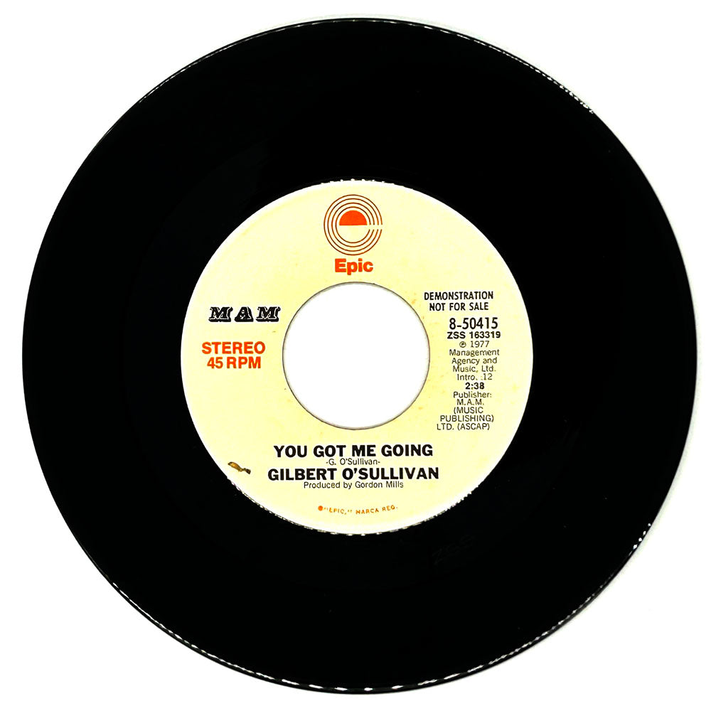 Gilbert O'Sullivan : YOU GOT ME GOING/ YOU GOT ME GOING