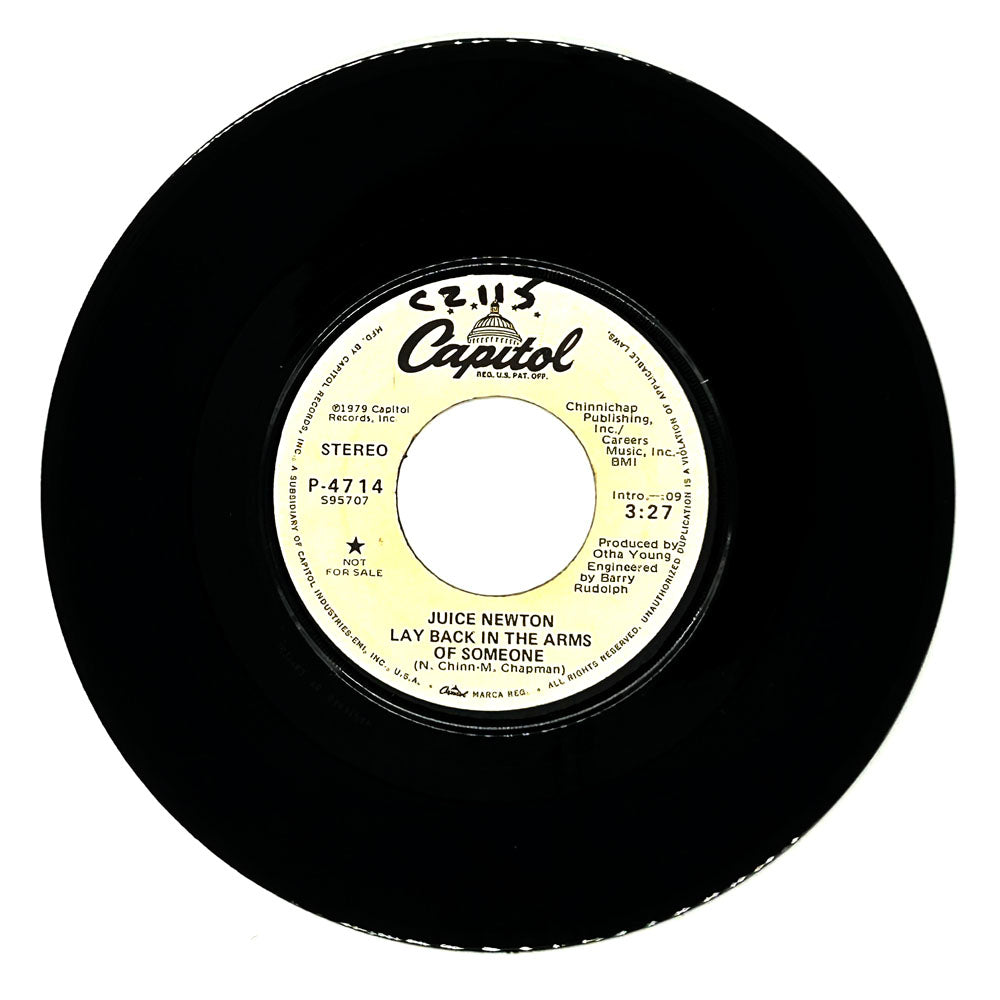 Juice Newton : LAY BACK IN THE ARMS OF SOMEONE/ LAY BACK IN THE ARMS OF SOMEONE
