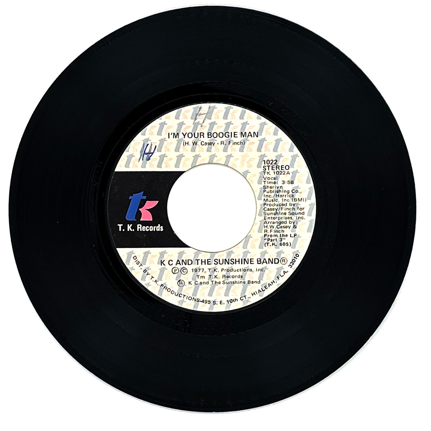 KC & THE SUNSHINE BAND : I'M YOUR BOOGIE MAN/ WRAP YOUR ARMS AROUND ME