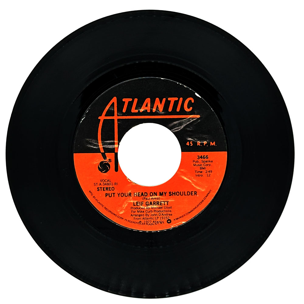 Leif Garrett : PUT YOUR HEAD ON MY SHOULDER/ KARI