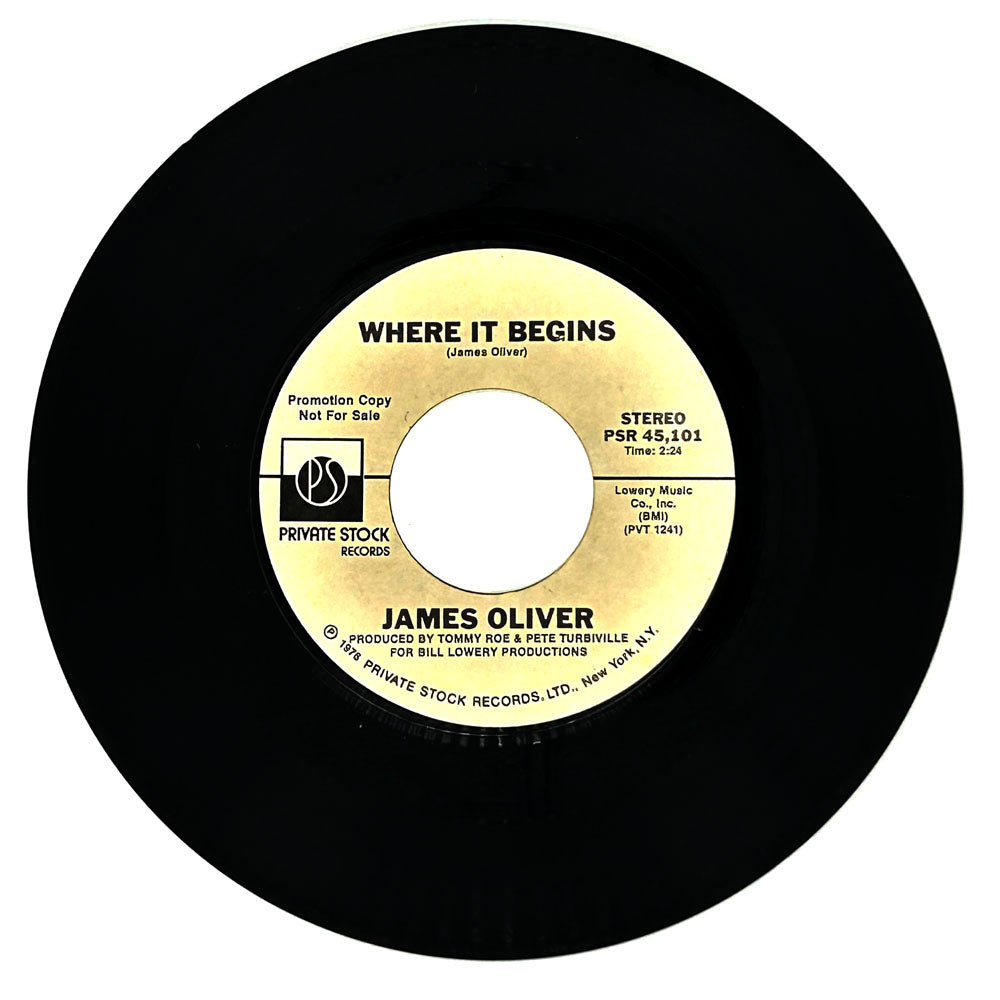 James Oliver : WHERE IT BEGINS/ WHERE IT BEGINS
