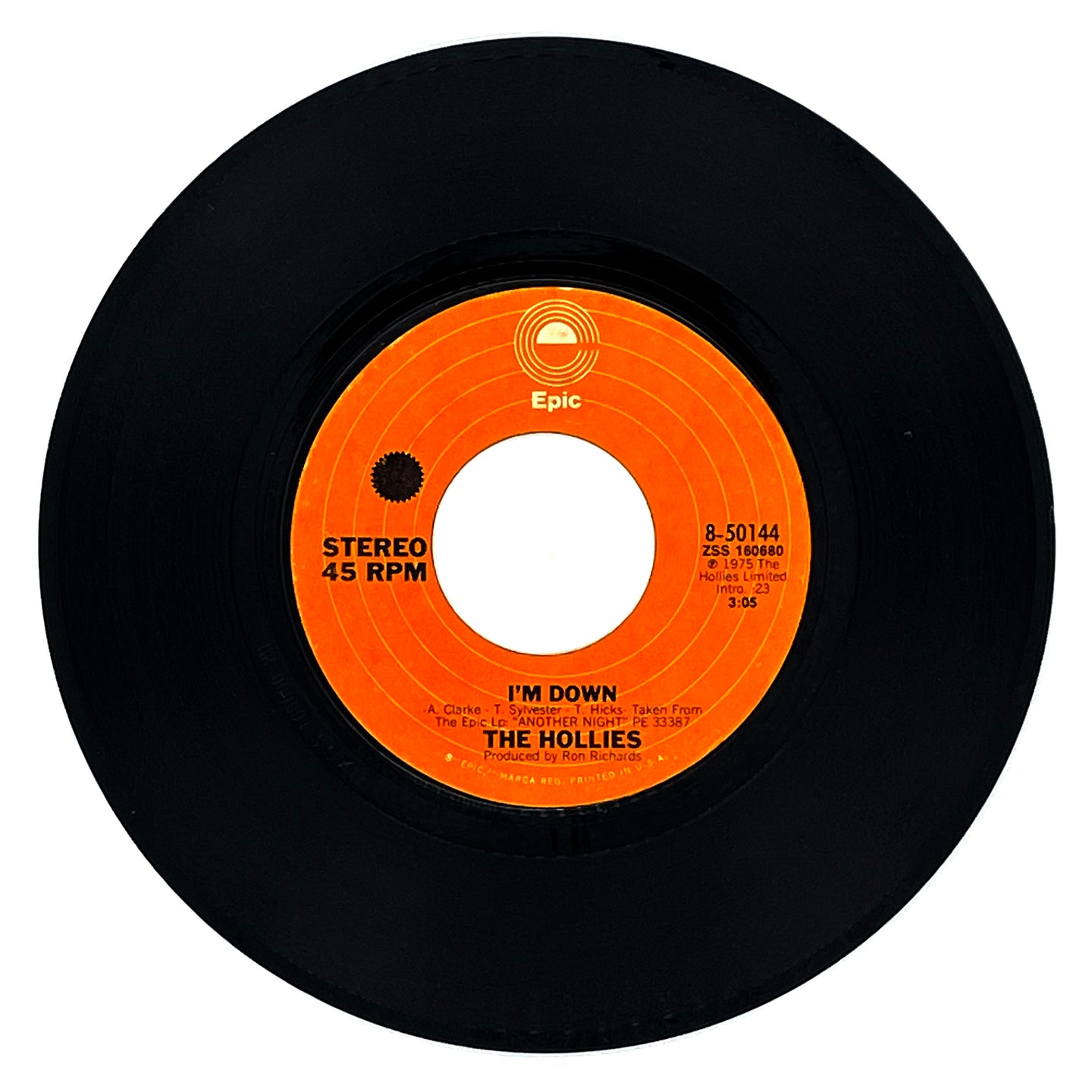 Hollies, The : I'M DOWN/ LOOK OUT JOHNNY (THERE'S A MONKEY ON YOUR BACK)