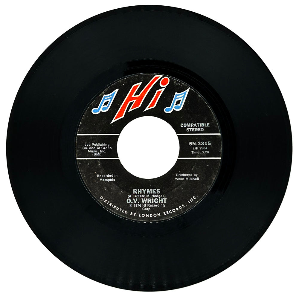 O.V. Wright : RHYMES/ WITHOUT YOU