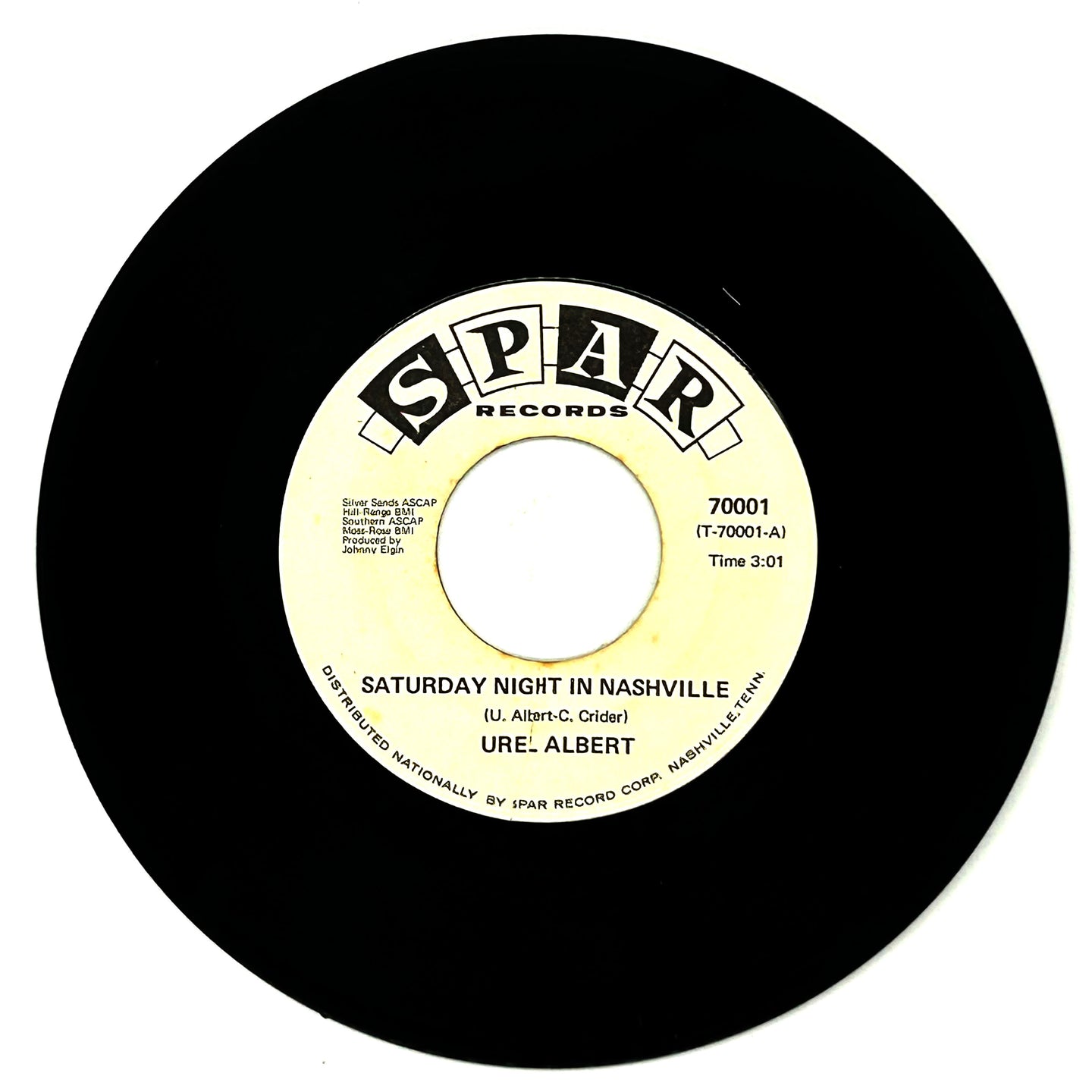 Urel Albert : SATURDAY NIGHT IN NASHVILLE/ SWEET AND LOVELY