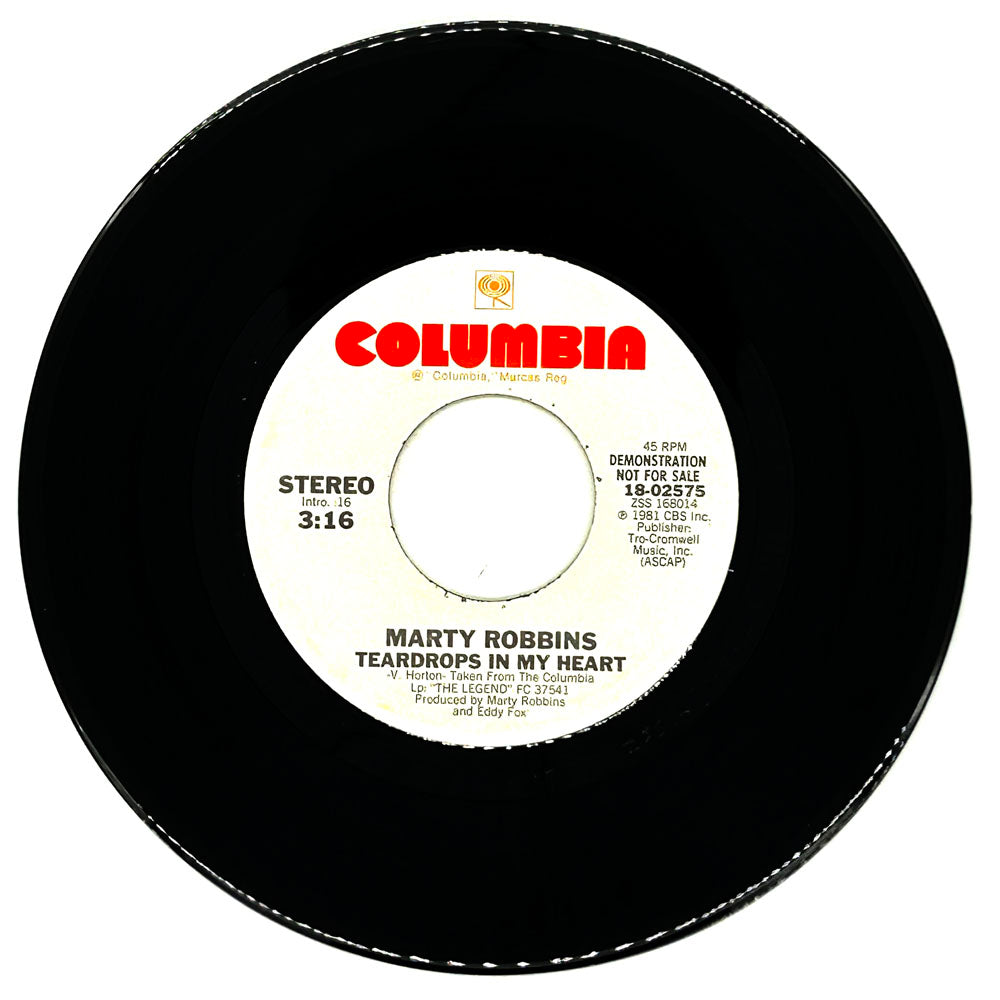 Marty Robbins : TEARDROPS IN MY HEART/ TEARDROPS IN MY HEART