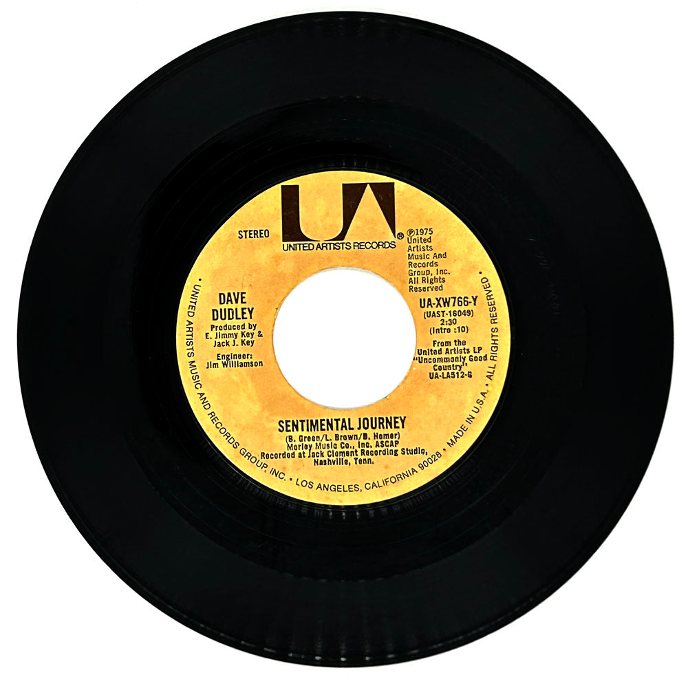 Dave Dudley : SENTIMENTAL JOURNEY/ THE NIGHT YOU BROKE THE NEWS