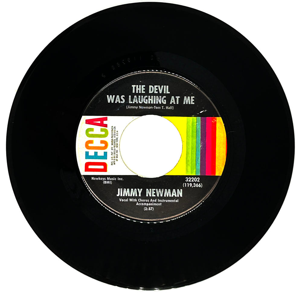 Jimmy Newman : THE DEVIL WAS LAUGHING AT ME/ BLUE LONELY WINTER