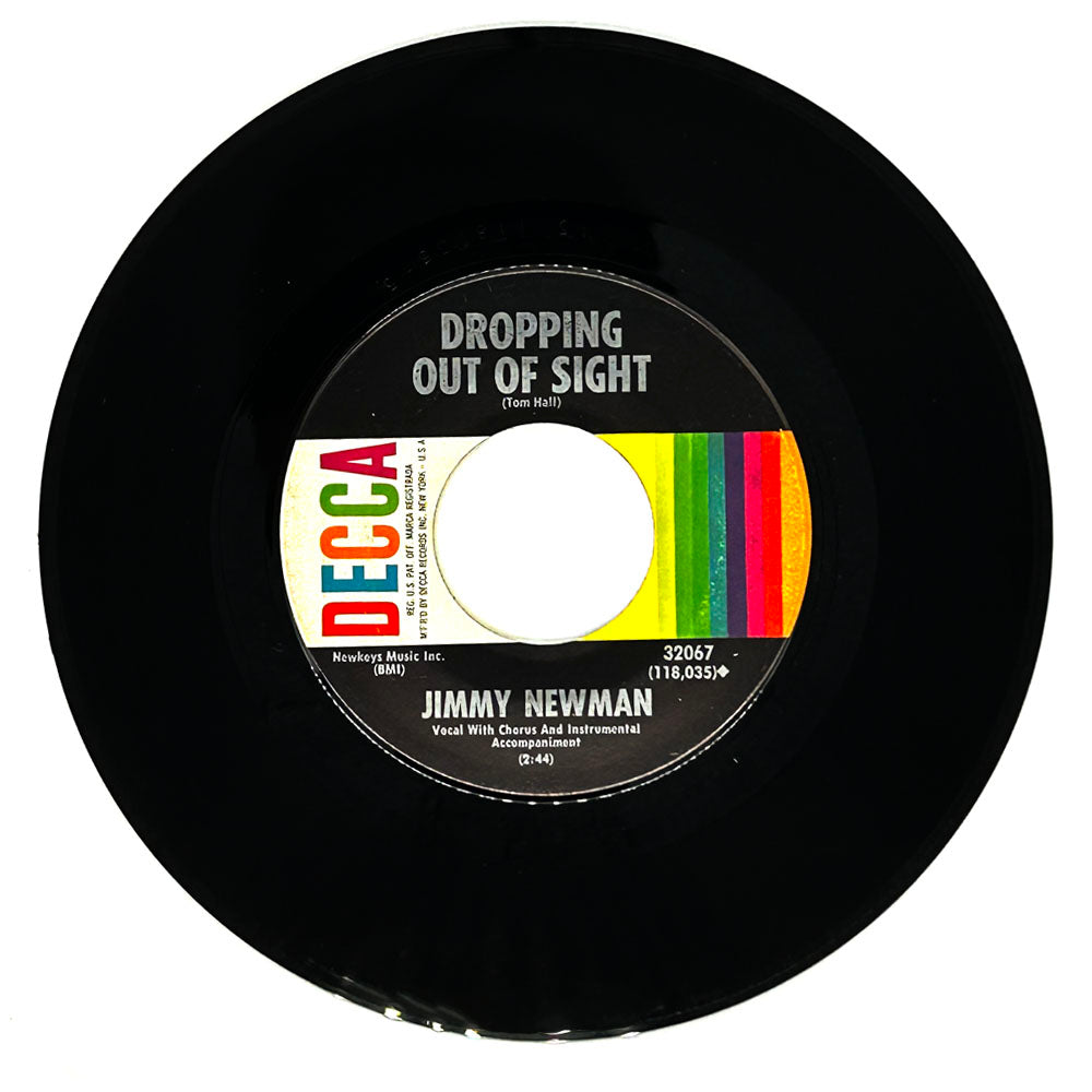 Jimmy Newman : DROPPING OUT OF SIGHT/ WE LOSE A LITTLE GROUND