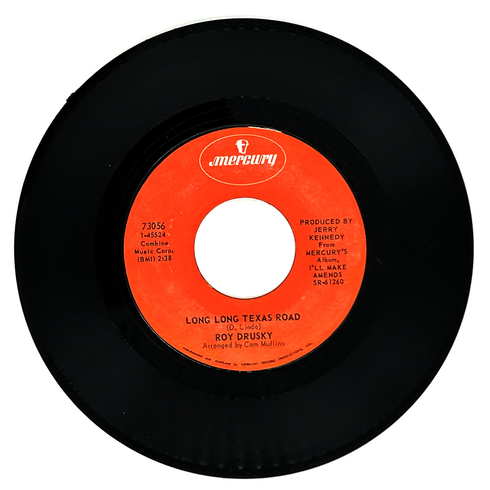 Roy Drusky : LONG LONG TEXAS ROAD/ EMOTION - DEVOTION